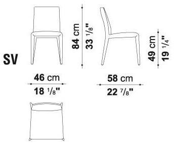 B&B Italia Стул из мягкой ткани Vol au vent sun-id-1495173 - Вид №7