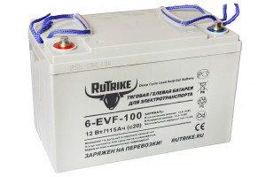 15924909 Тяговый гелевый аккумулятор 6-EVF-100 12V100A/H C3 021664 Rutrike
