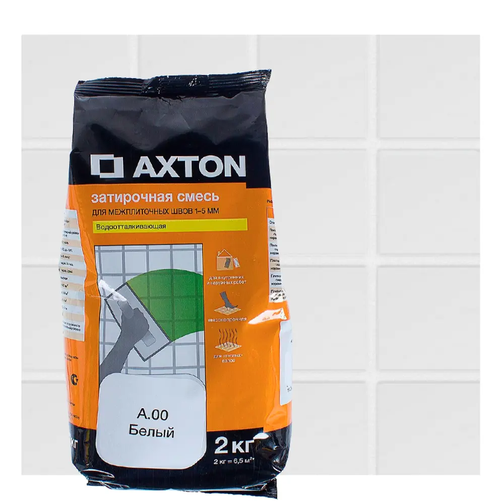 Затирка цементная Axton А.00 2 кг цвет белый Без серии STLM-2097912