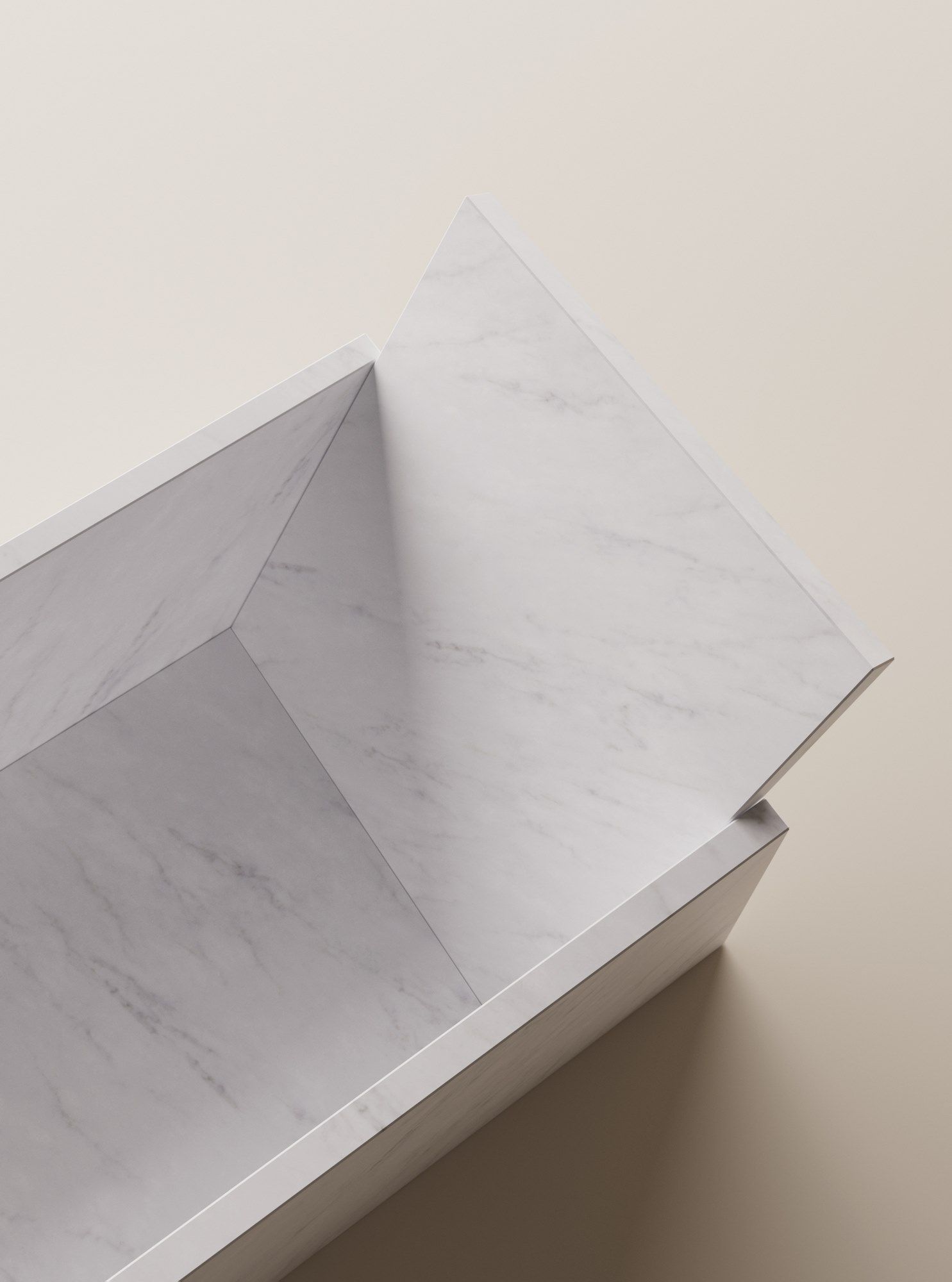 Мраморная прямоугольная ванна в центре комнаты Agape Face à face ARCH-00136267 - Вид №4