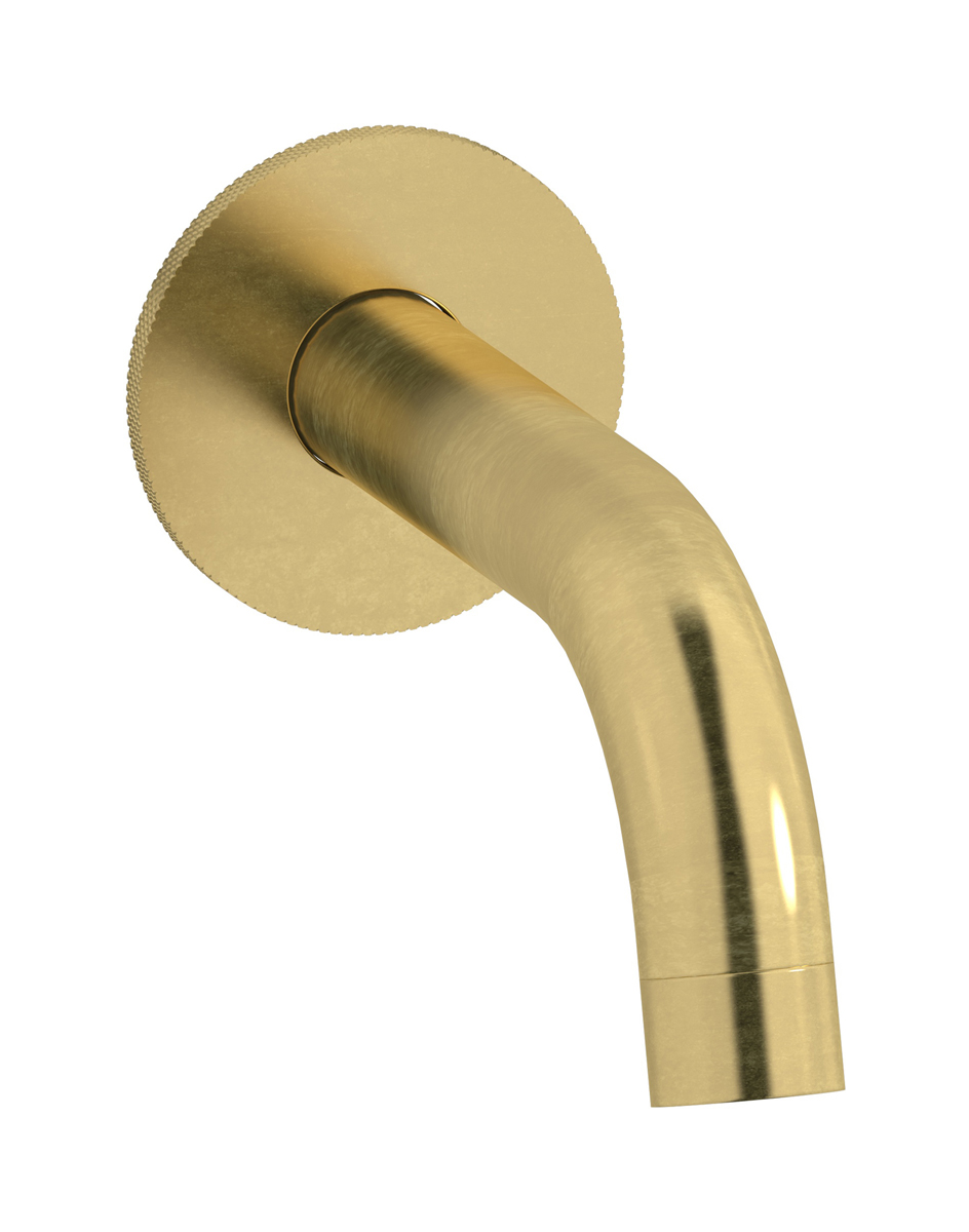 Настенный излив. WE ARE IB id320on_23 Natural Brass Industria