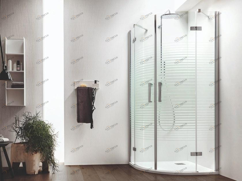 ARBLU Душевая кабина полукруглая с распашной дверцей Sei sun-id-1452270