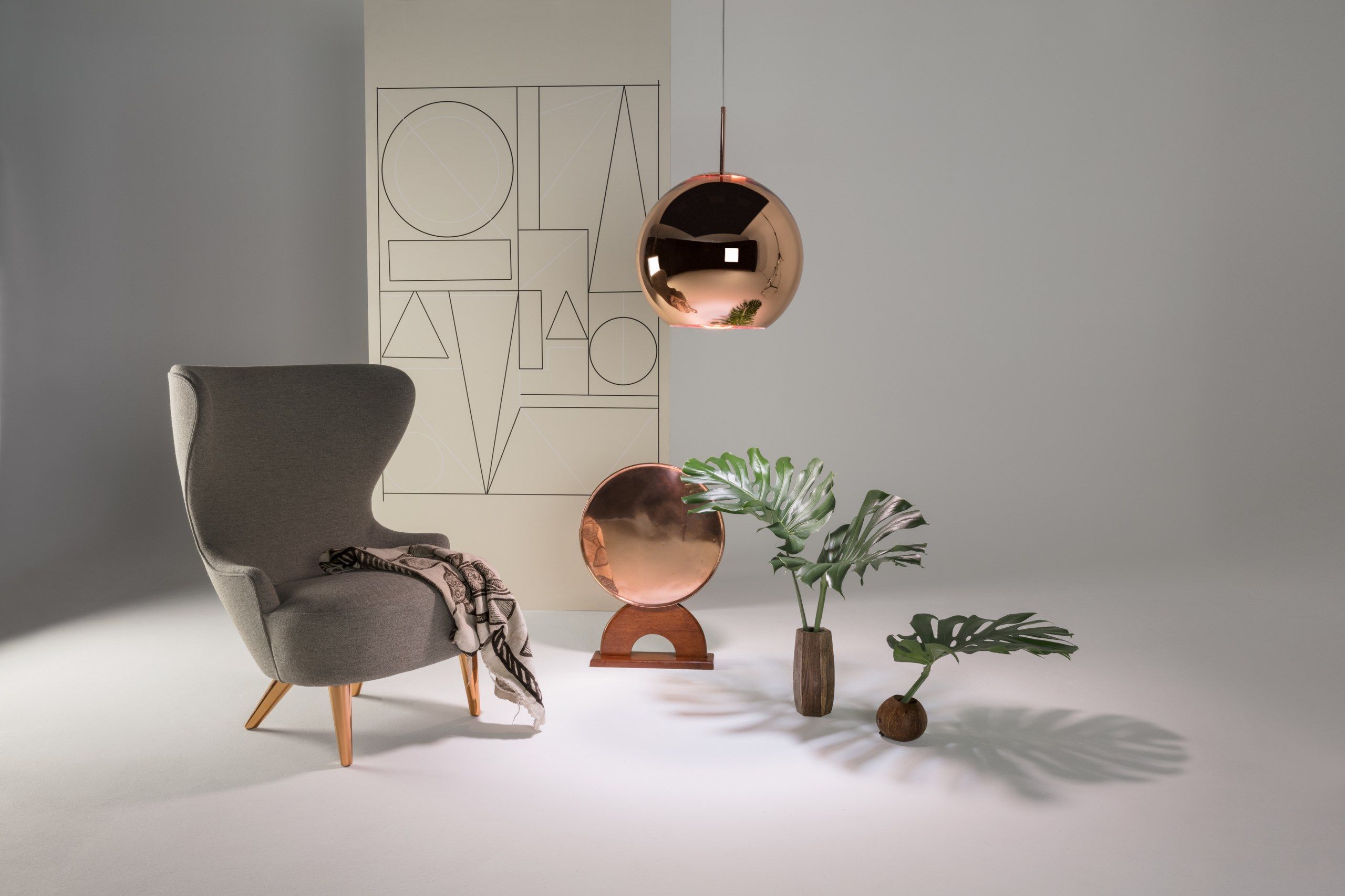 Подвесной светильник из поликарбоната Tom Dixon медь ARCH-00110882 - Вид №10