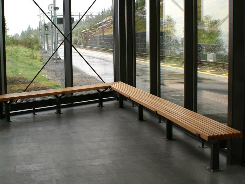 Nola Industrier Скамья из стали и дерева без спинки Luma sun-id-1364539 - Вид №4