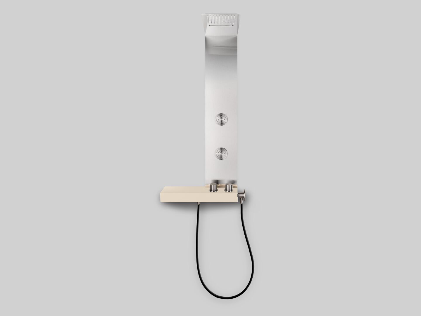 Настенная душевая панель из нержавеющей стали с ручным душем и душем Cropelli Alyssia ARCH-00105105 - Вид №26