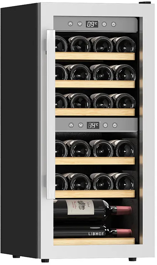 91282835 Винный шкаф Libhof Gourmet 54.50x87.50x39.50 см 24 бутылки металл/пластик цвет серебристый STLM-0888577