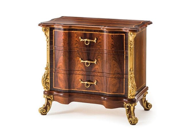 Прикроватная тумбочка из розового дерева с ящиками OAK Галерея ARCH-00076761