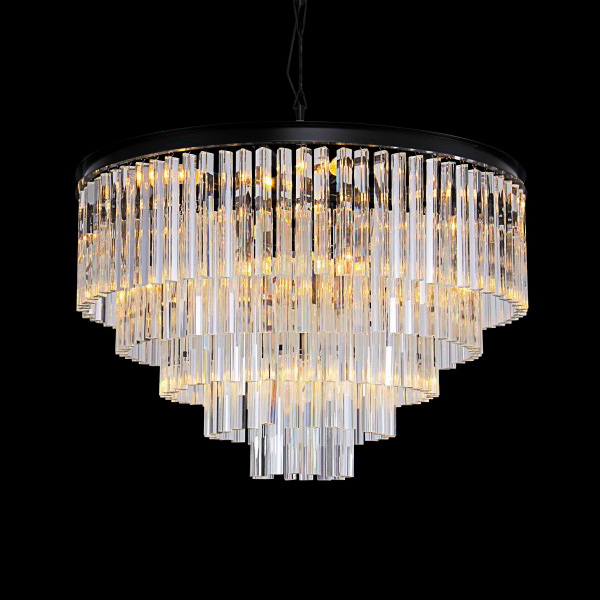 Подвесной светильник Odeon 10A black/clear от Delight Collection KR0387P-10A/clear DELIGHT ДИЗАЙНЕРСКИЕ 243628 Прозрачный;черный  - Вид №2