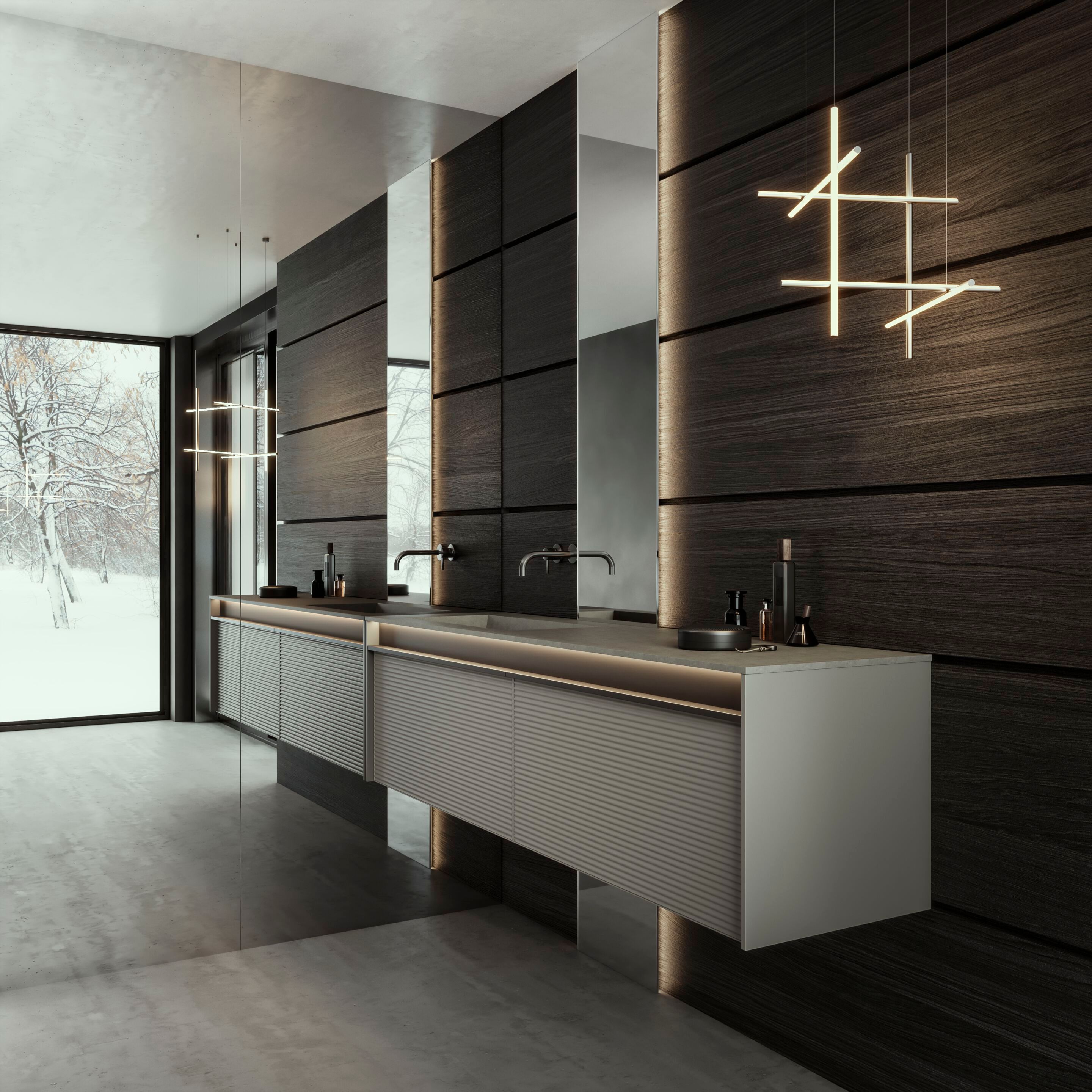 Подвесной умывальник с ящиками Mobilcrab Line ARCH-00057578 - Вид №2