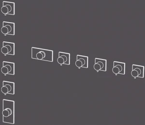 Radomonte Смеситель для душа из нержавеющей стали с переключателем Okami Ter58-o