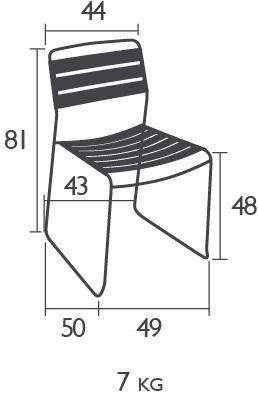 Fermob Штабелируемый садовый стул Surprising 1215 - Вид №9