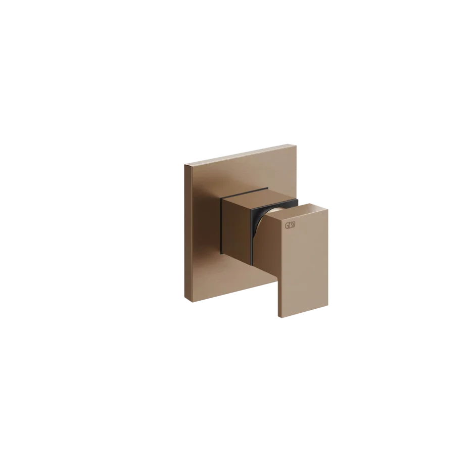 Отдельный контроль 20119 708 Gessi Rettangolo МЕДНЫЙ МАТОВЫЙ PVD 20119708