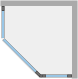 Душевое ограждение Ambassador Diamond 12011111R (900x900x2000), 1 место - Вид №8