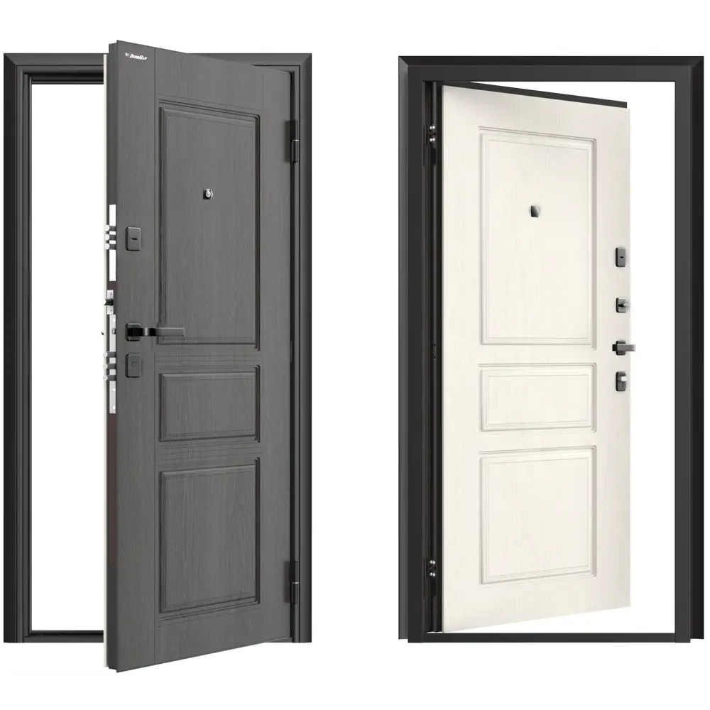 Дверь входная металлическая Классика 88x205 см правая белый DOORHAN STLM-2003652 - Вид №1