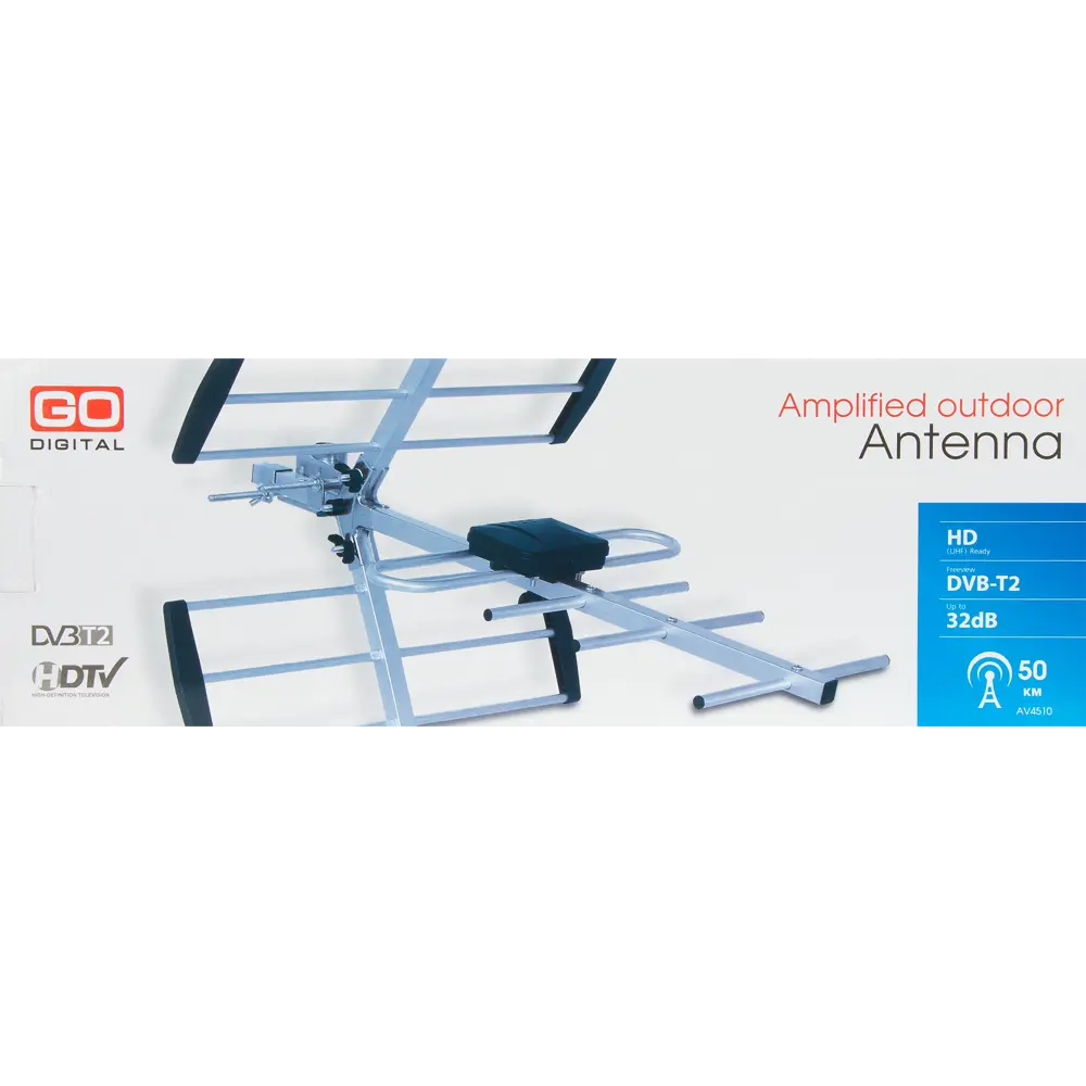 Антенна телевизионная наружная AV 4510 с усилителем 82365442 STLM-2047488 GODIGITAL  - Вид №8