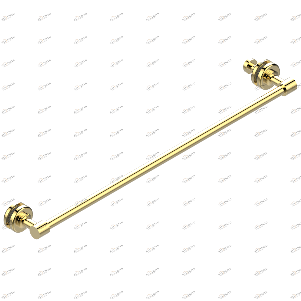 G7B-514V2 Держатель для полотенец в комплекте с перекладиной 700 мм для установки на стеклянные двери с ручкой большого размера и фланцем Thg-paris Beaubourg с рукоятками Золото G7B-514V2 CAT.F