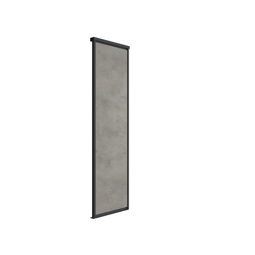 Дверь-купе SPACEO графитовый серый с алюминиевым профилем 86353873 STLM-1584361