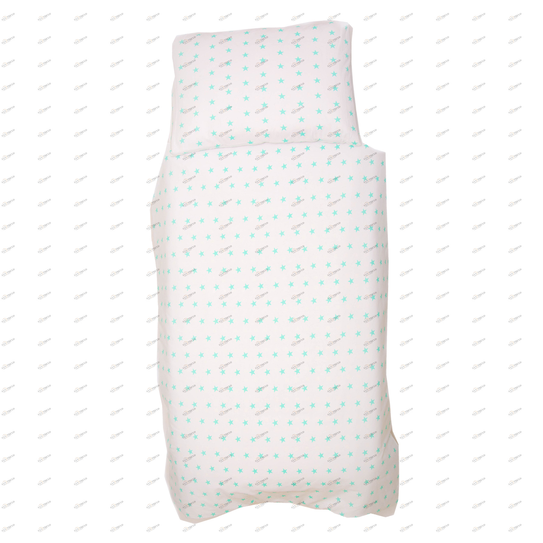 Детское постельное белье "Звезды" мятное БЕЛЬМАРКО  327375 Белый Santreyd 