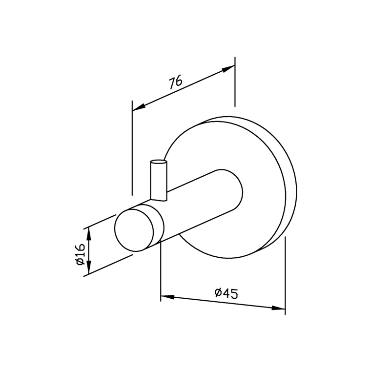 700217 Настенный дверной амортизатор с крюком AC217 WAGNER_EWAR A-LINE Wagner Ewar  - Вид №1
