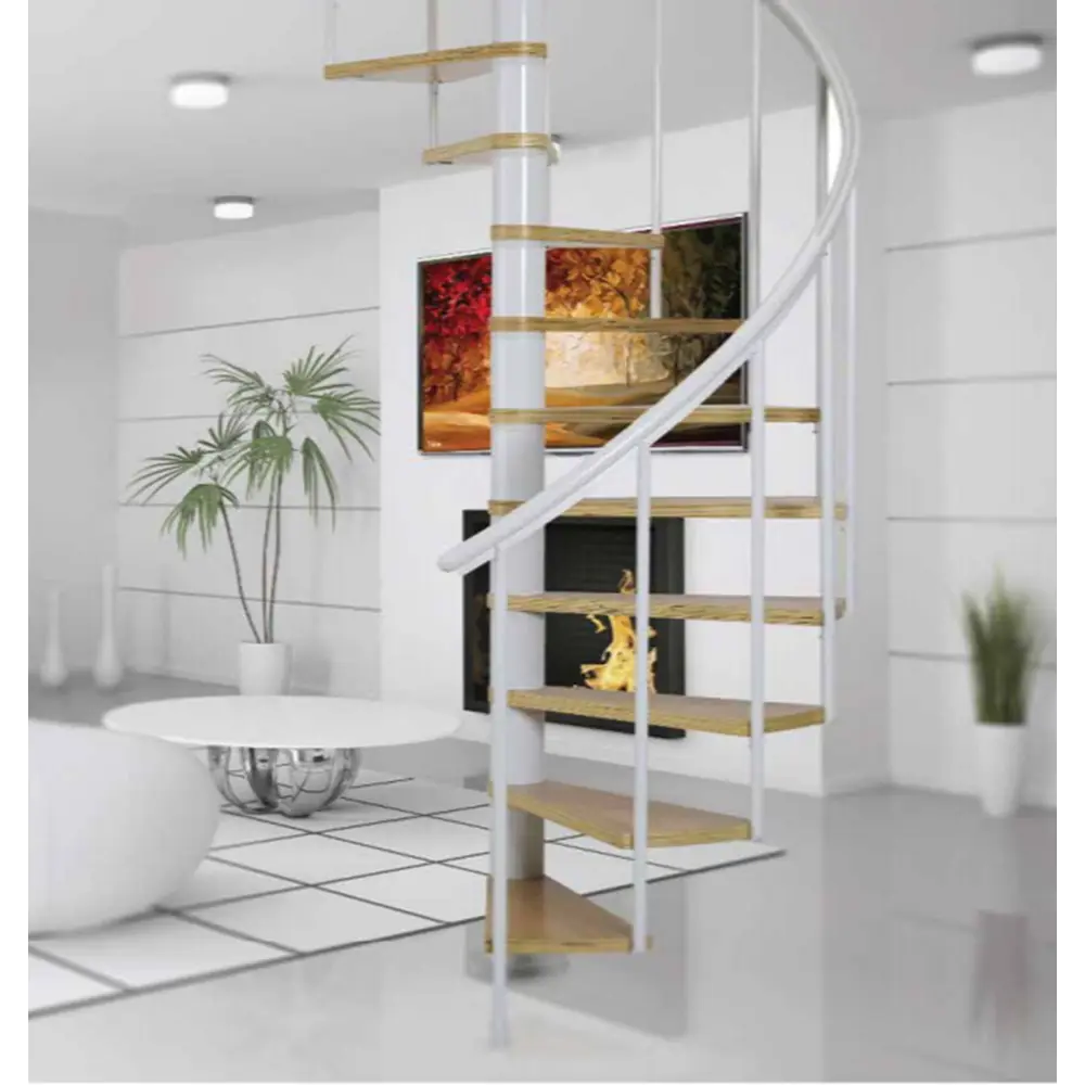 Лестница винтовая Калгари белая 140 ТДВ STLM-2058186 - Вид №1