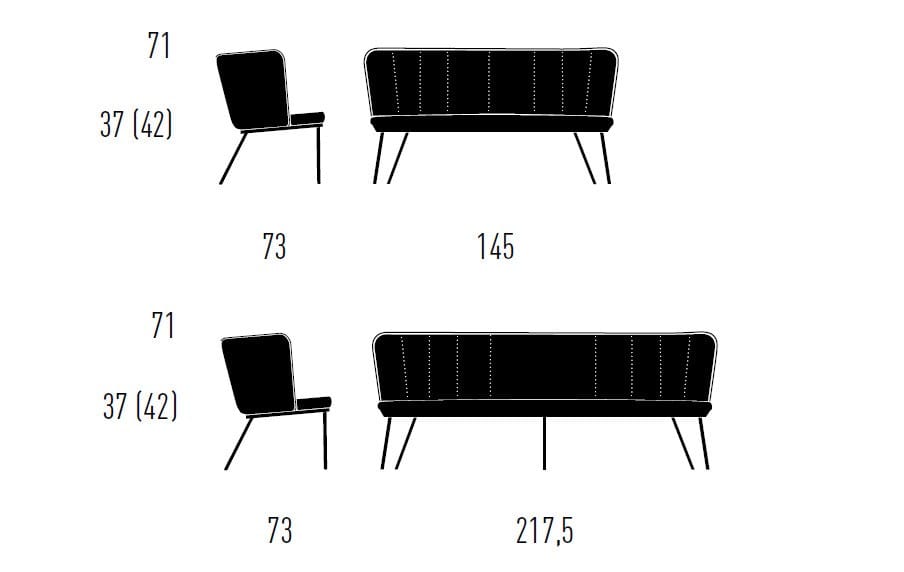 Диванчик KFF Gaia Line ARCH-00084651 - Вид №13
