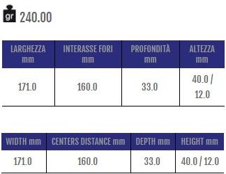 Cosma Ручка мебельная мостовая из замака  12634  - Вид №1