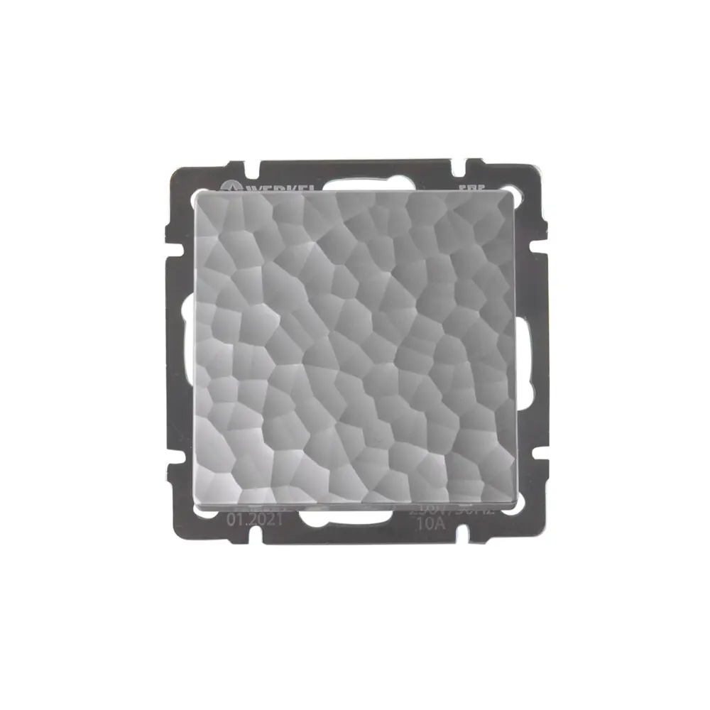 Выключатель проходной встраиваемый Werkel Hammer 1 клавиша цвет серебряный STLM-2035287