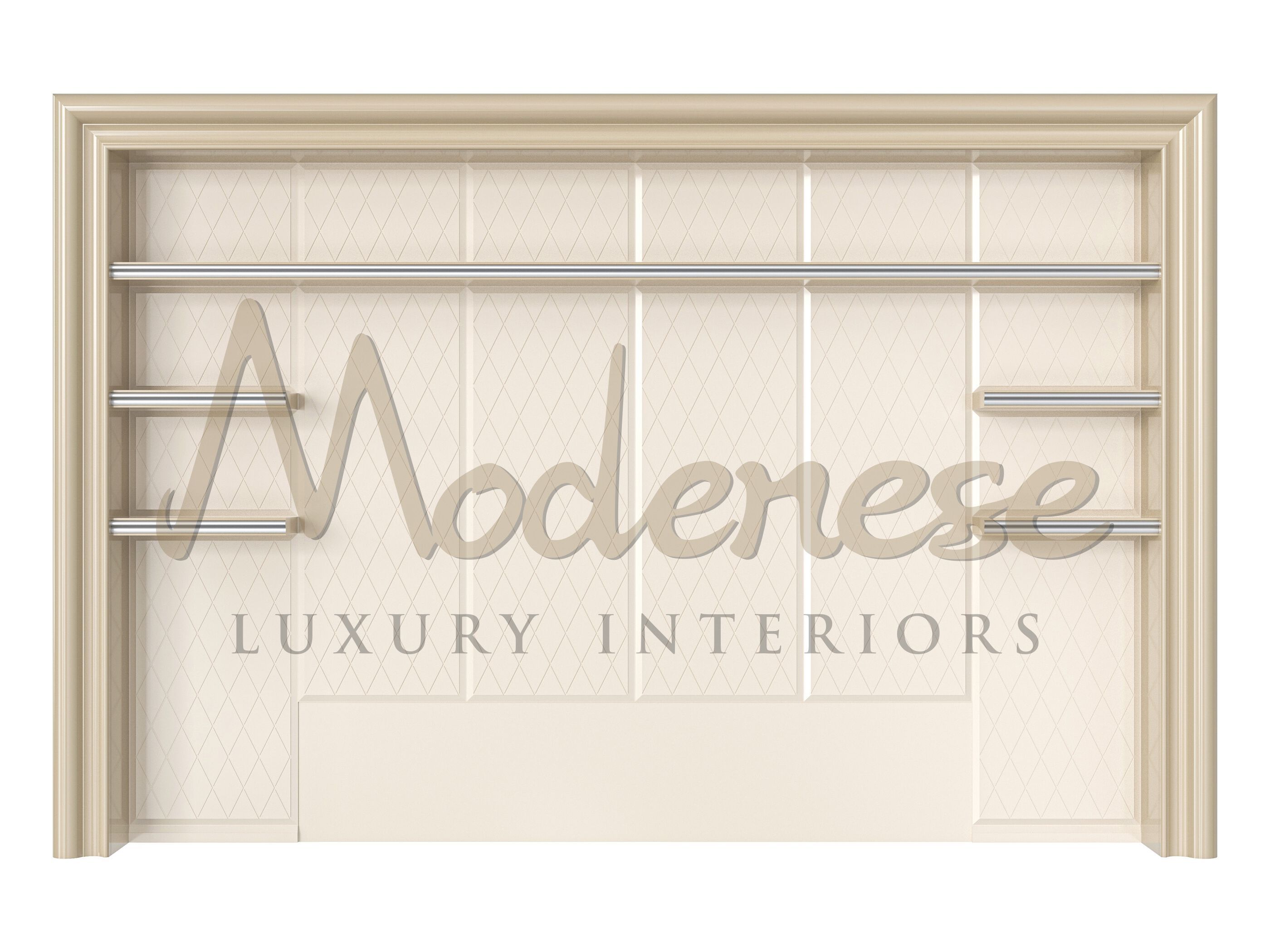 Оборудованная стена из бука с подставкой для телевизора Modenese Luxury Interiors 20149 / 20151 / 21112 ARCH-00002304