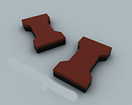 Резиновая брусчатка ecospline «катушка» 40 EcoSpline sun-id-2068045