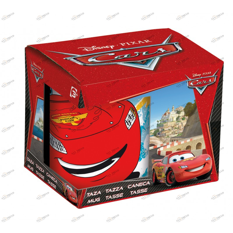 Кружка керамическая в подарочной упаковке №2 "Тачки", 220 мл STOR ТАЧКИ 335795 Белый Santreyd 