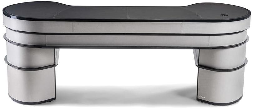 Visionnaire Овальный кожаный стол с ящиками Wall street sun-id-1456916 - Вид №1