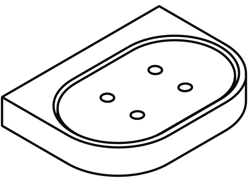 800.02.11045 Мыльница с держателем HEWI USA Produkte  - Вид №4