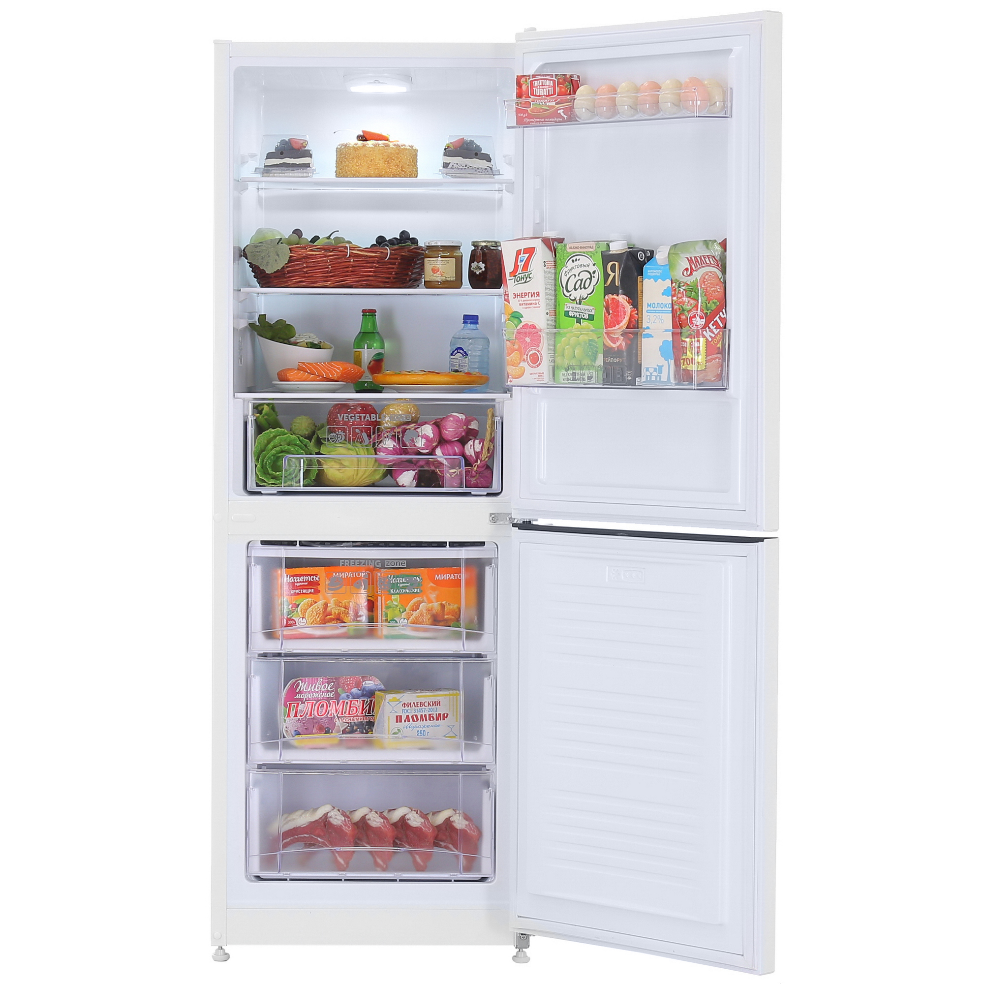 9953420 Холодильник с морозильником   Nordfrost NRB 131 W белый STDN-0152164 - Вид №5
