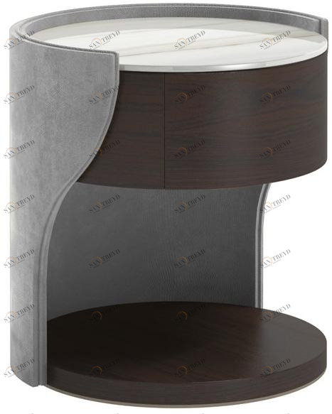 Capital Collection Круглая тумбочка из дерева с ящиками sun-id-1440205