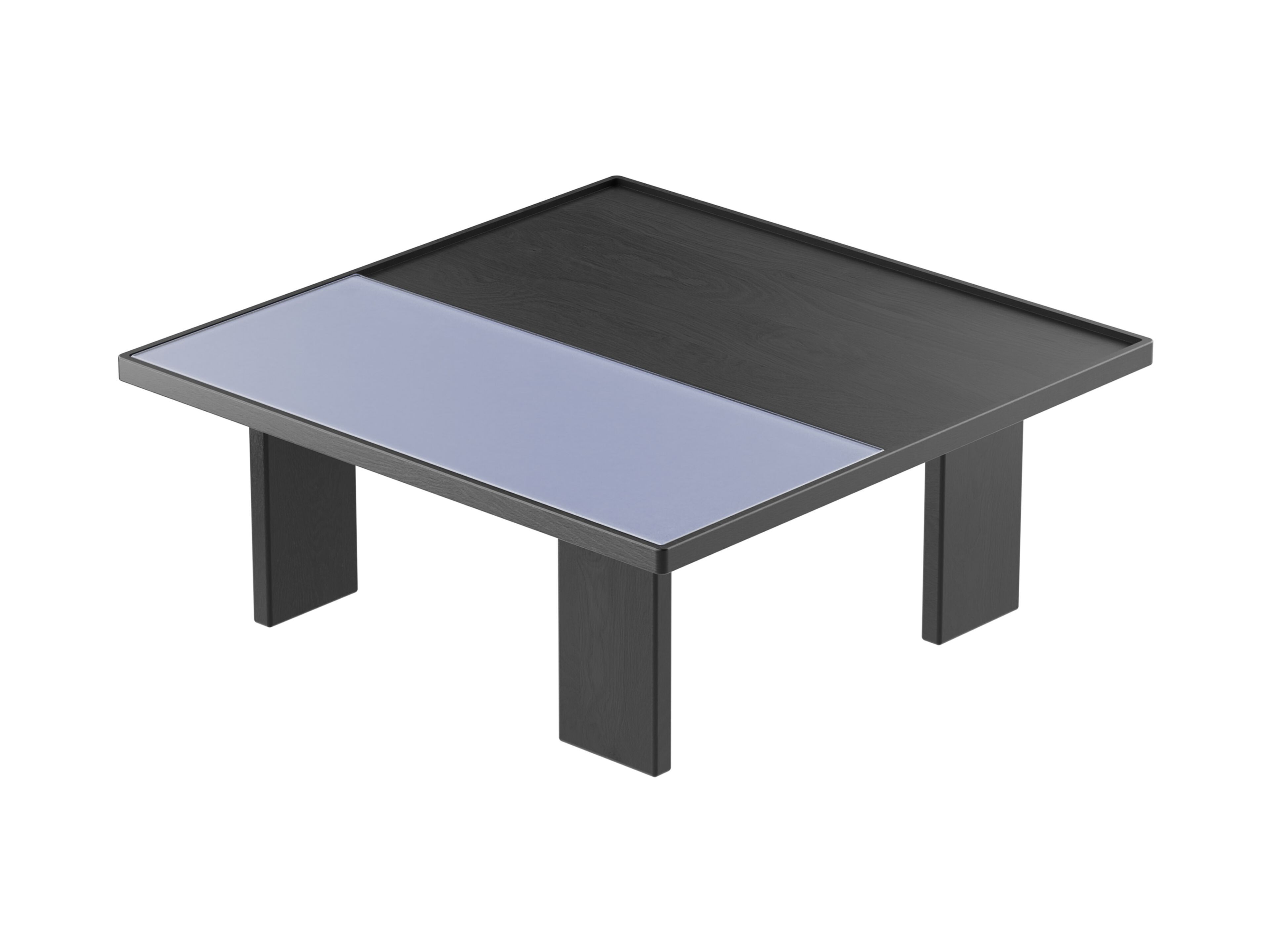 Квадратный журнальный столик из дерева и стекла Noah Living Piet ARCH-00138054 - Вид №16