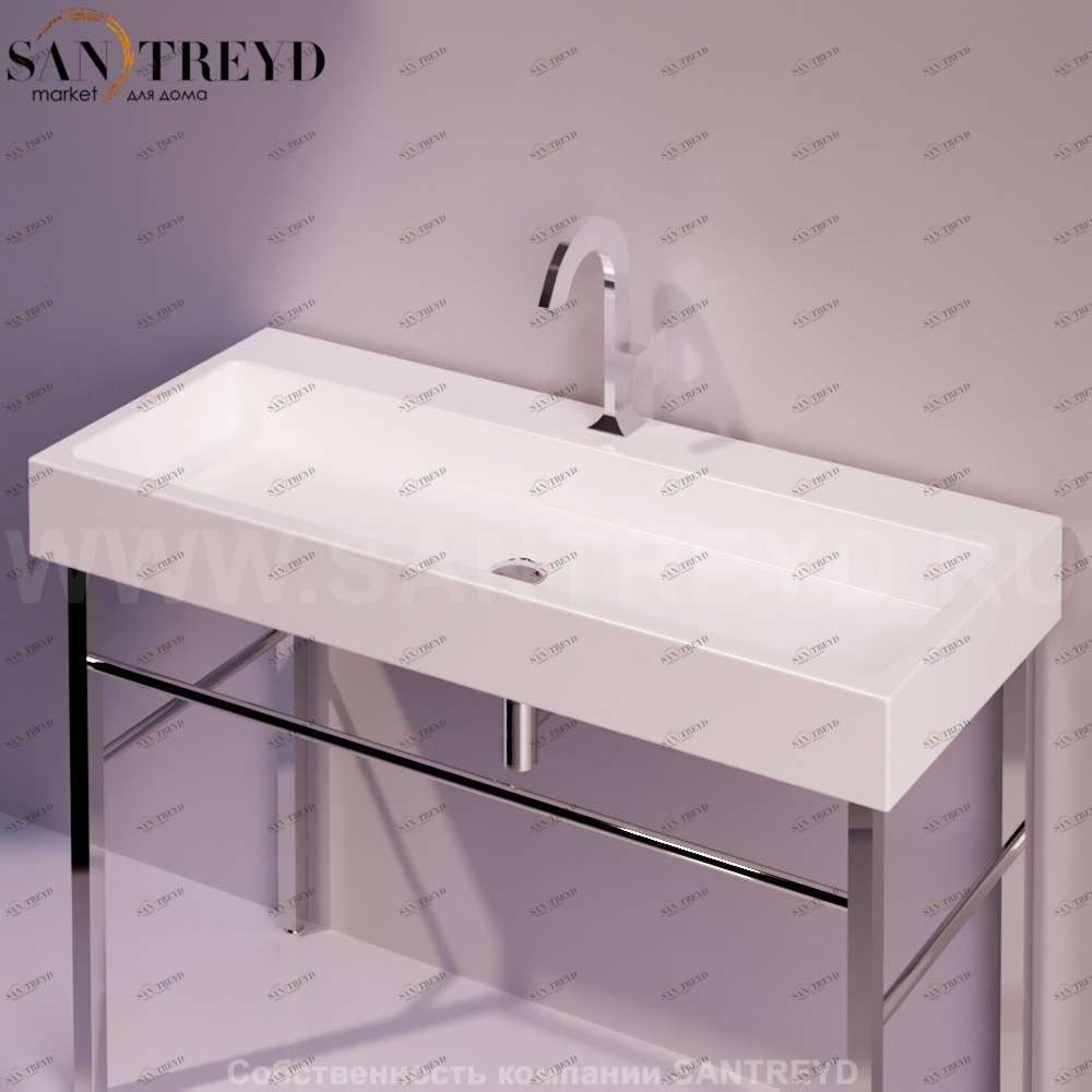 U120BIANCO Подвесная раковина настенная прямоугольная Simas Frozen белая