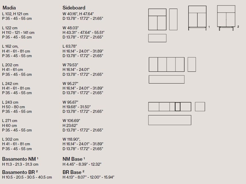 Шкаф с выдвижными ящиками и распашными дверцами Pianca ARCH-00054315 - Вид №6
