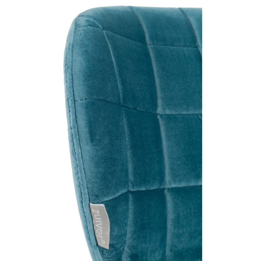 Стул OMG Velvet бирюзовый Zuiver 1100366 - Вид №6