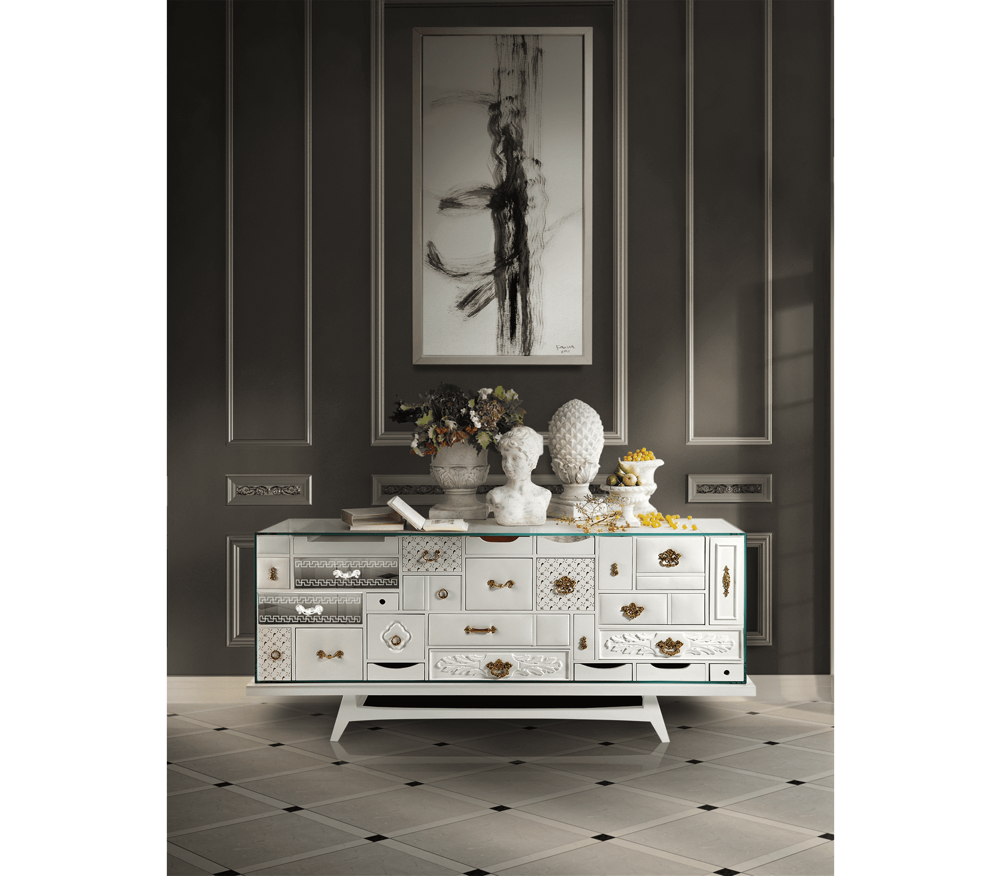 0-320 Буфет Mondrian белый  Boca Do Lobo  - Вид №14