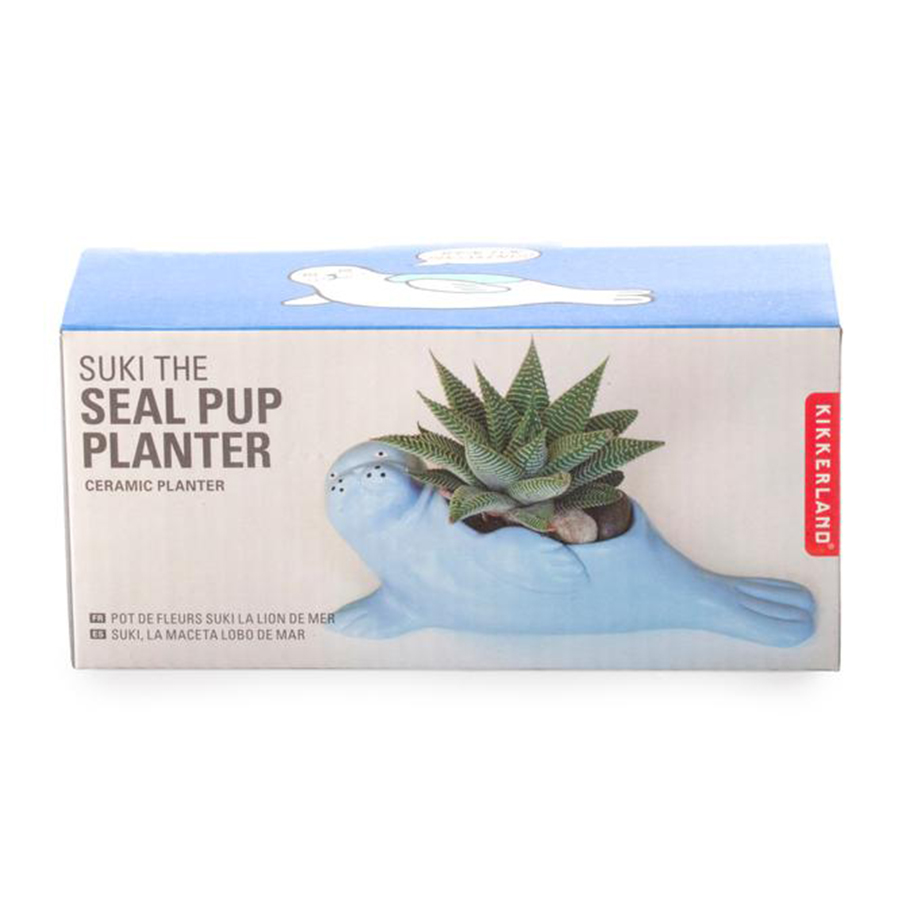 PL15 Кашпо suki the seal pup Kikkerland  - Вид №2