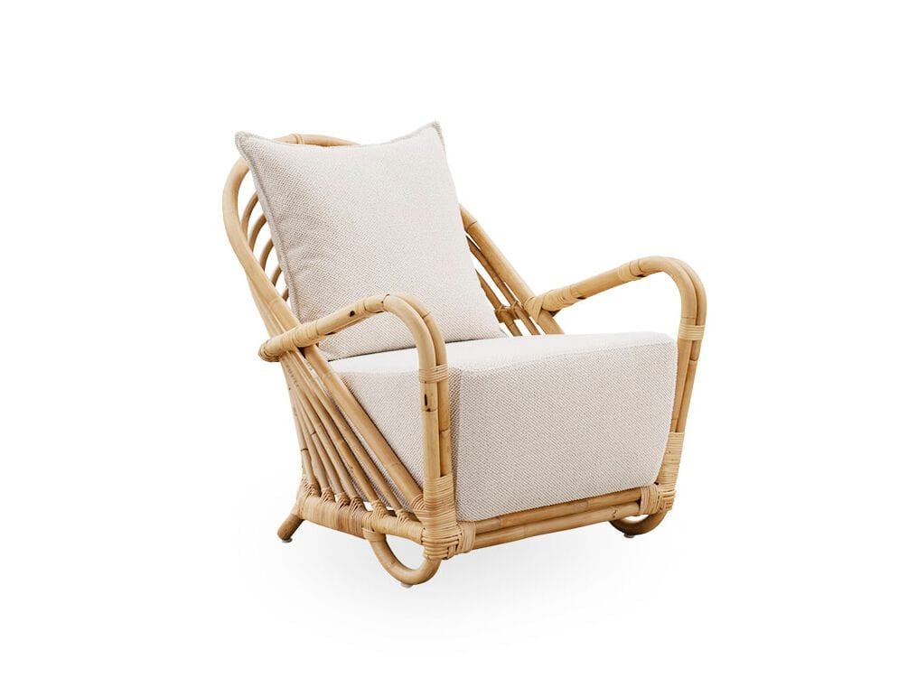 Кресло из ротанга и ткани с подлокотниками Sika Design ICONS ARCH-00066672