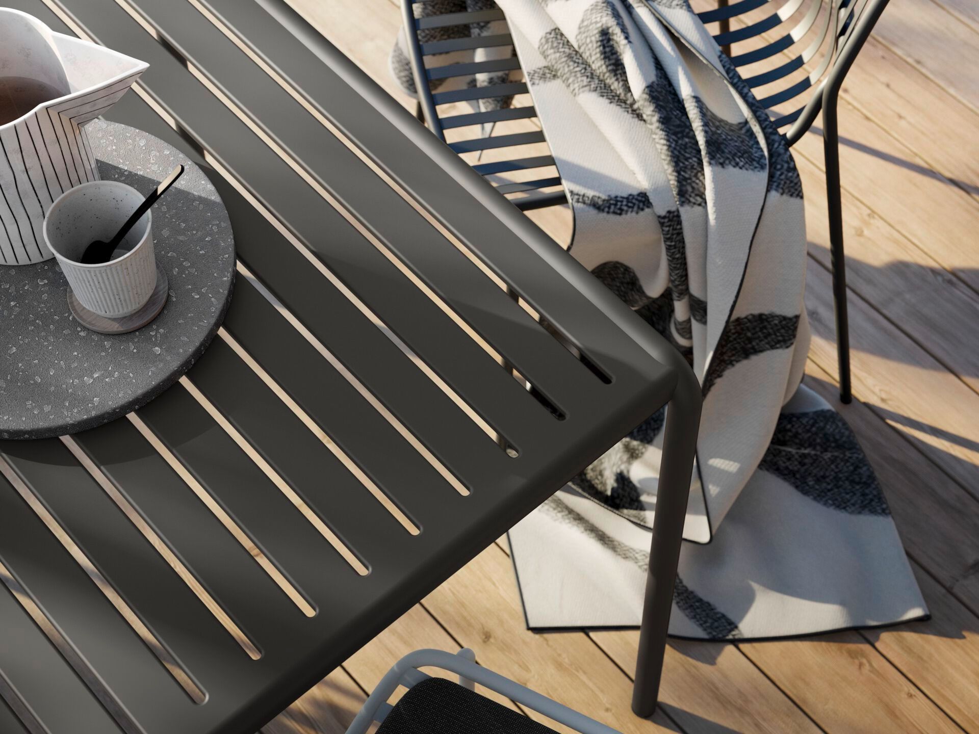 Высокий стальной садовый стол Brunner crona steel ARCH-00013760 - Вид №1