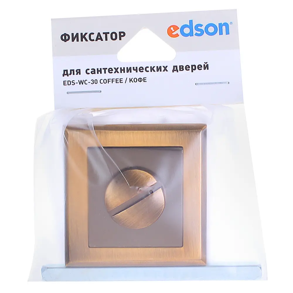 Фиксатор-вертушка для дверей 30 CF, ЦАМ, цвет кофе 82001861 STLM-2162288 EDSON  - Вид №3