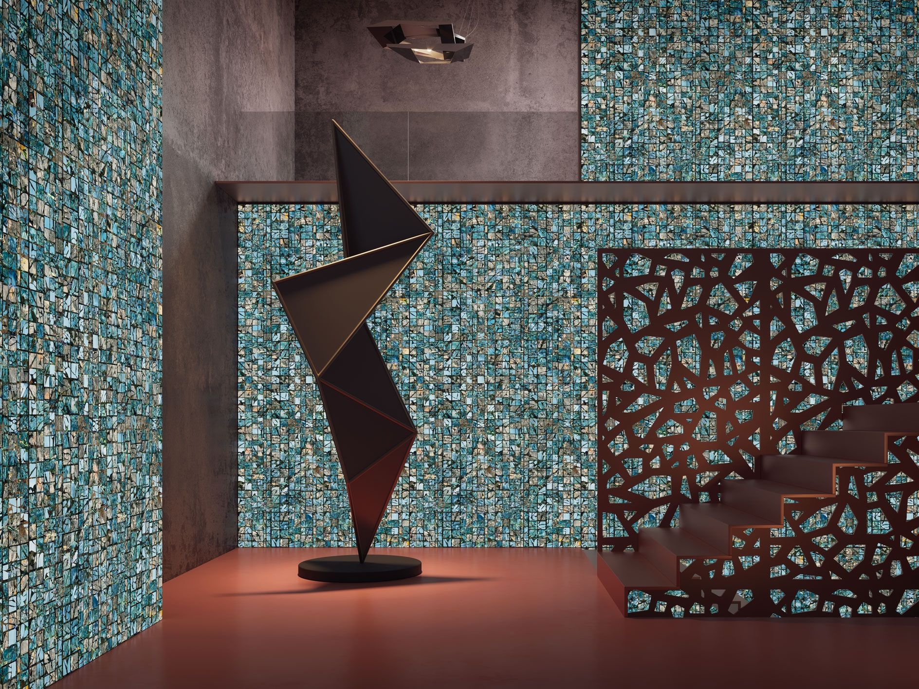 Декоративная панель из алюминия, стекла или ПММА Tecnografica ARCH-00081421