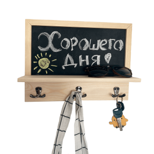 90599405 Ключница настенная с Грифельной доской 32х24х9 см глубина полки 7 см STLM-0300756 СИФОНИЯ