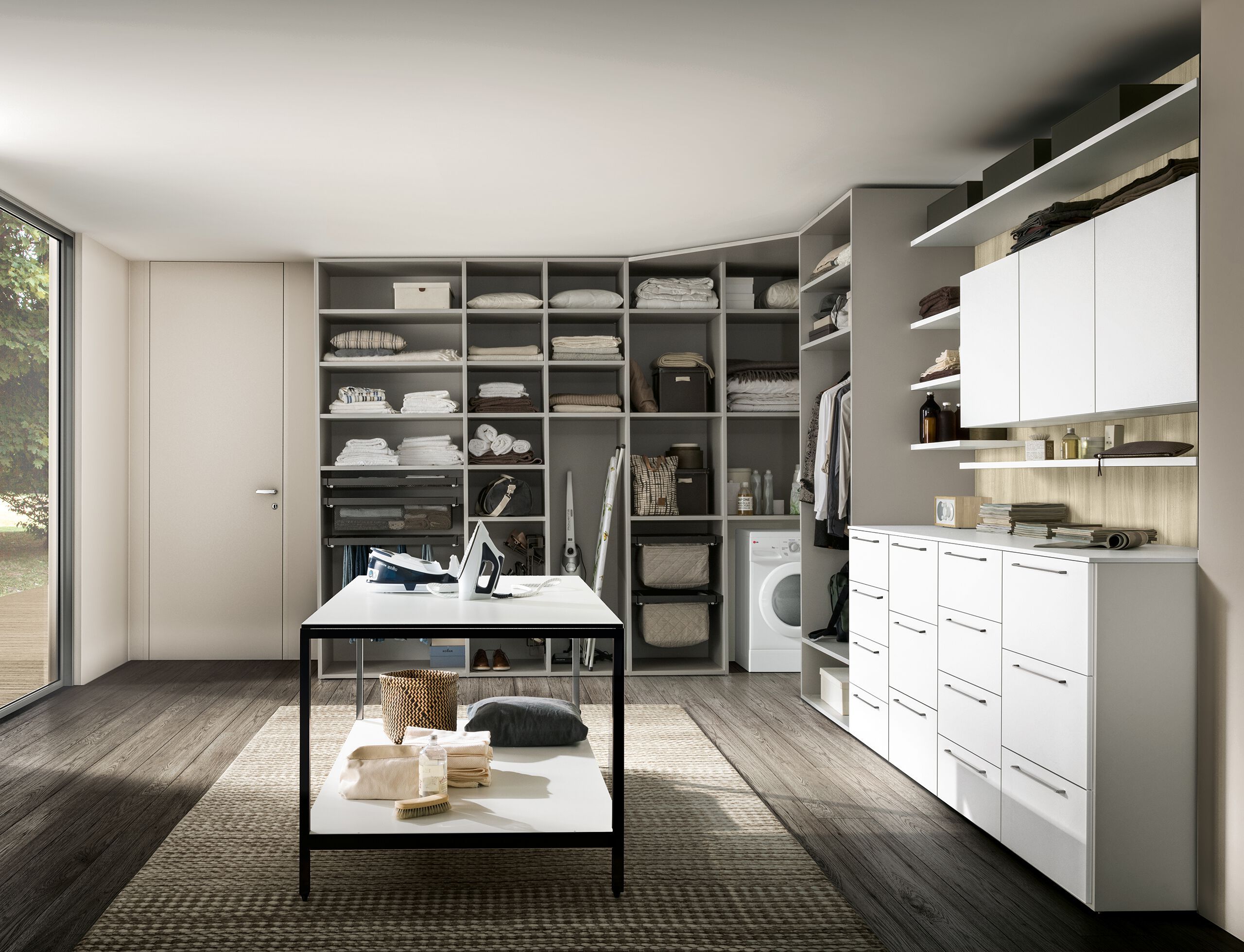 Шкаф для белья с распашными дверцами и ящиками Adok Intermezzo ARCH-00026938