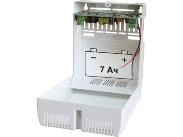 SKAT-1200C Skat-1200s power supply, 12v, 1a, plastic housing for 1x7ah battery, ss tr pb Бастион  - Вид №1