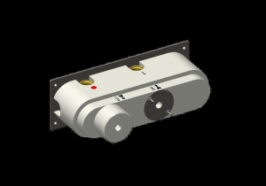 W21939CR CARIMALI Встроенный трехходовой смеситель с дуплексом