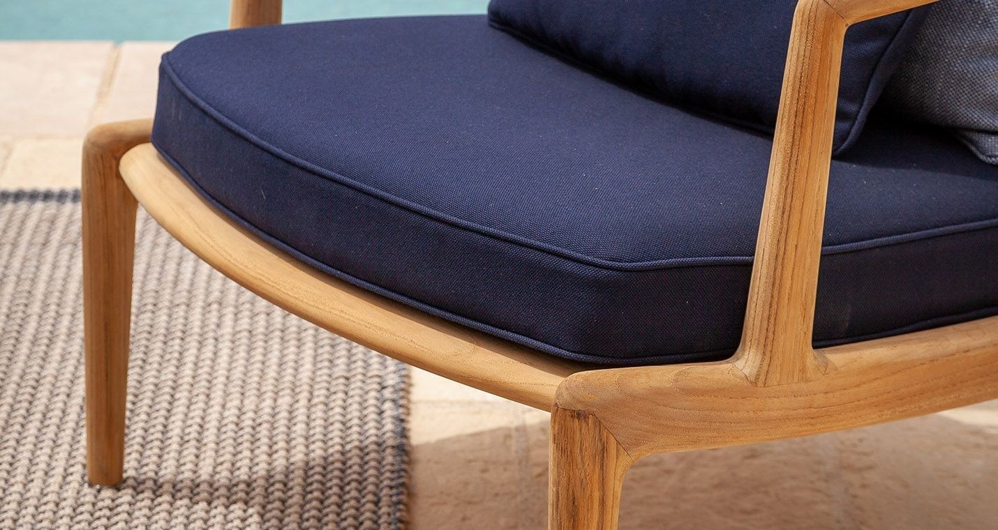 Садовое кресло из тикового дерева с подлокотниками Poltrona Frau Boundless Living Outdoor Collections ARCH-00030174 - Вид №8