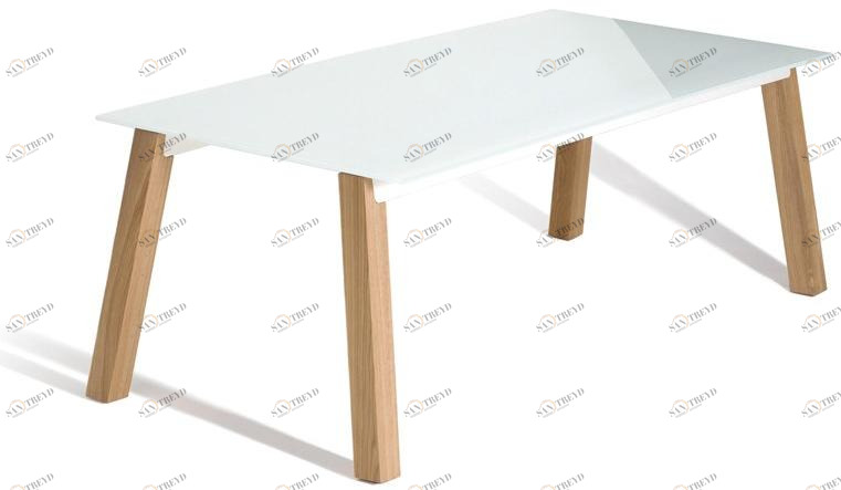 Capdell Прямоугольный стол из дерева и стекла Able sun-id-1426742